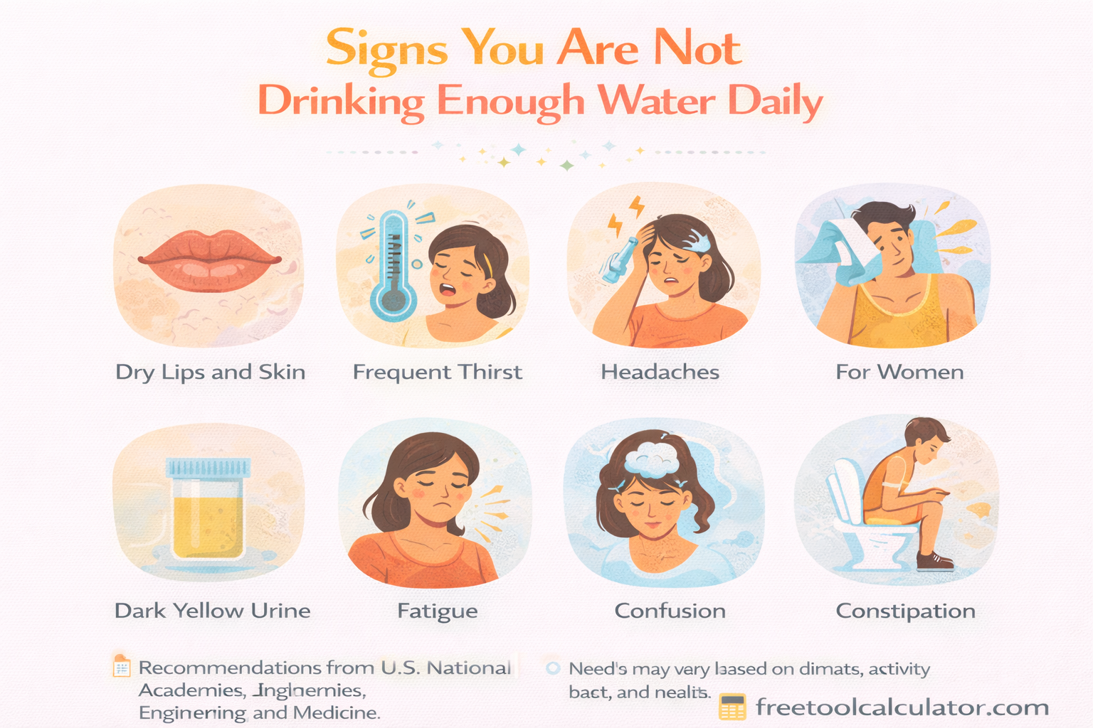 Signs You Are Not Drinking Enough Water Daily