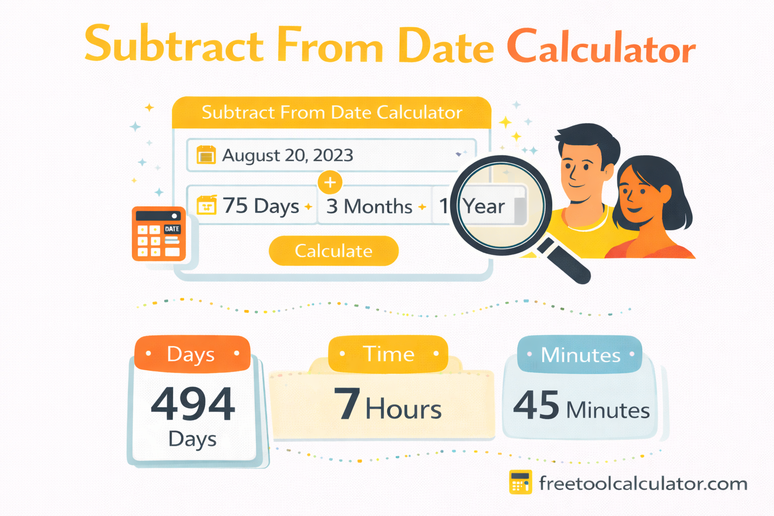 How to Use a Subtract From Date Calculator for Accurate Past Date Results