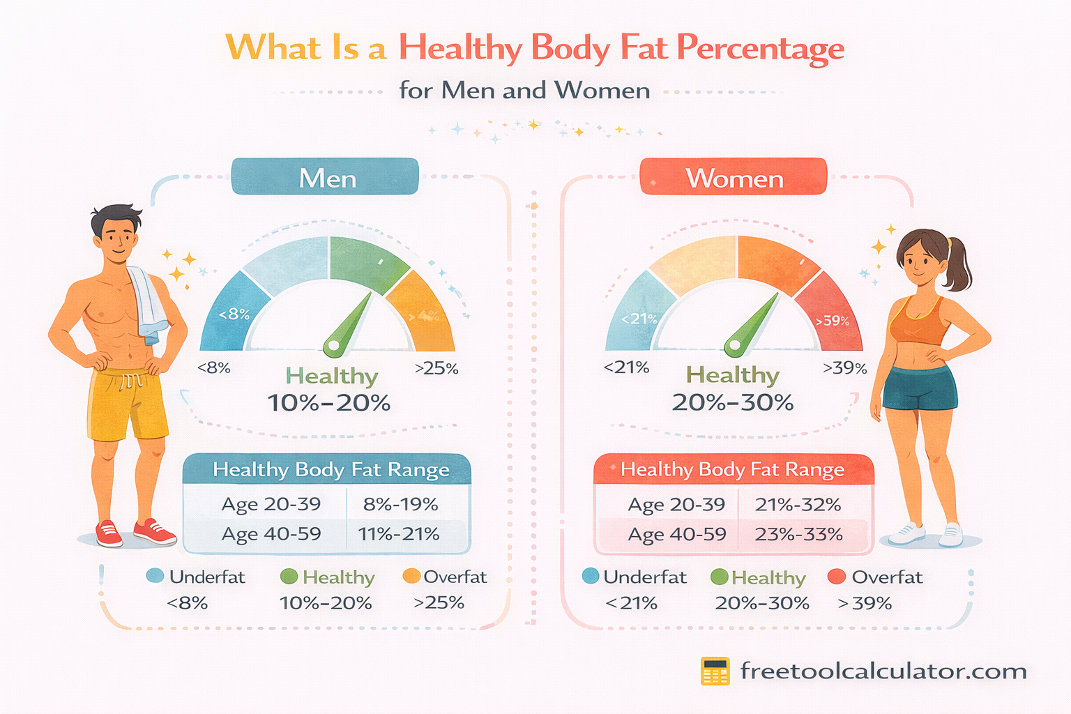 What Is a Healthy Body Fat Percentage for Men and Women