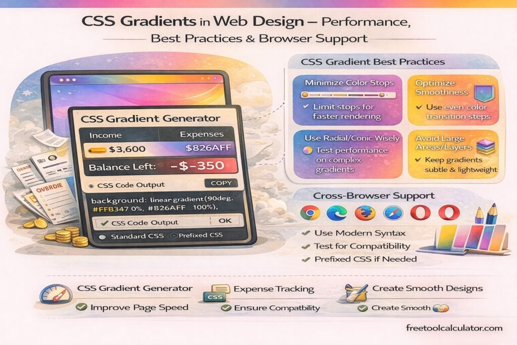 CSS Gradients in Web Design – Performance, Best Practices & Browser Support