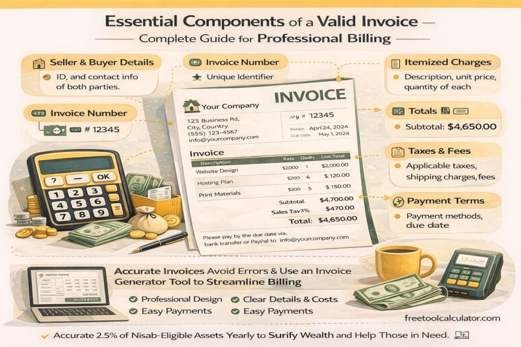 Essential Components of a Valid Invoice – Complete Guide for Accurate Billing