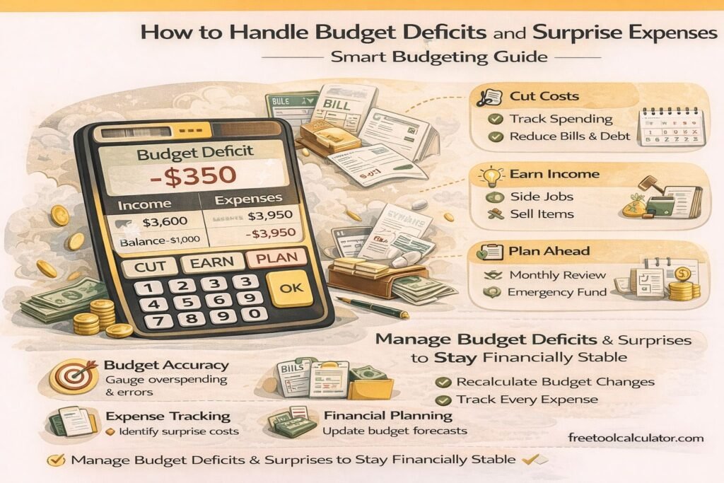 How to Handle Budget Deficits and Surprise Expenses – Smart Budgeting Guide