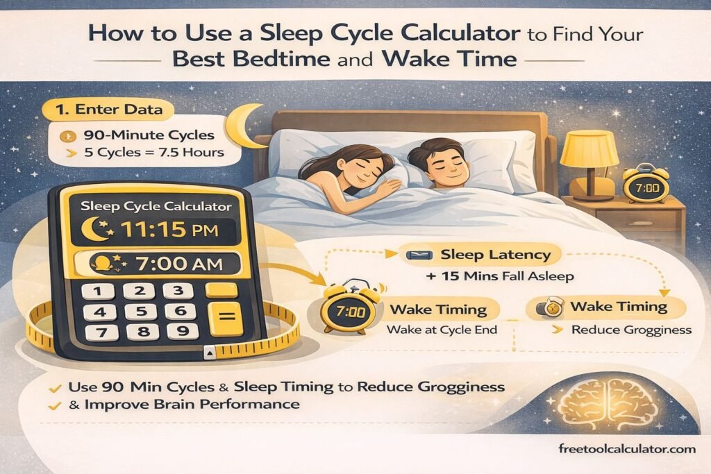 How to Use a Sleep Cycle Calculator to Find the Best Bedtime and Wake Time