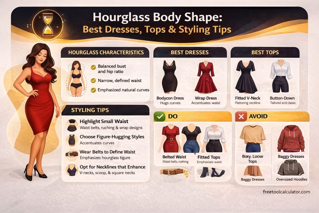 Hourglass Body Shape: The Best Dresses, Tops, and Styling Tips