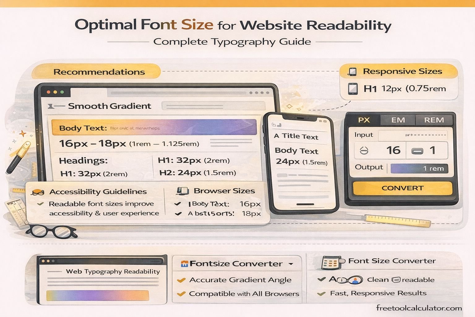 Optimal Font Size for Website Readability – Complete Typography Guide