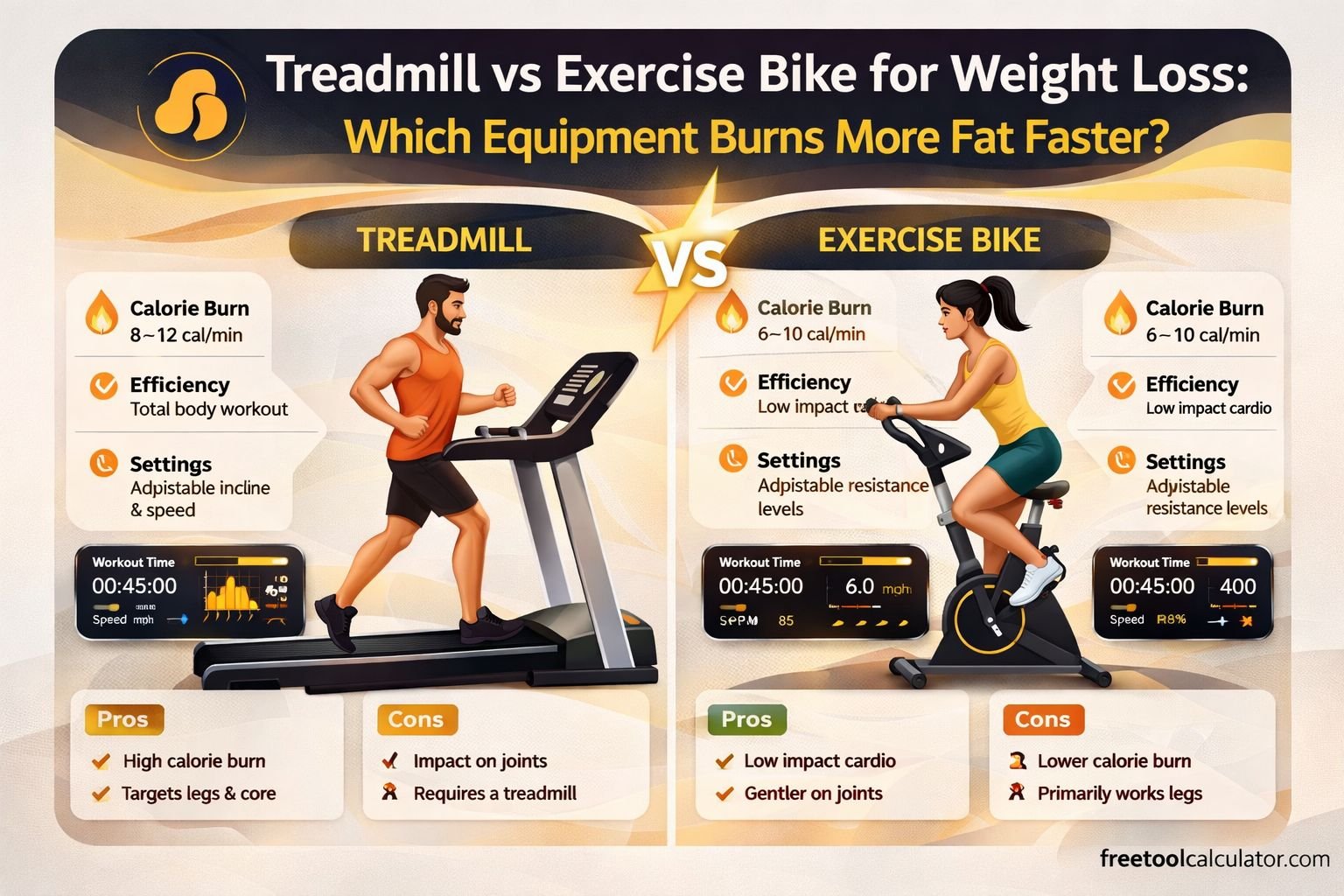 Treadmill or Exercise Bike for Weight Loss The Definitive Guide