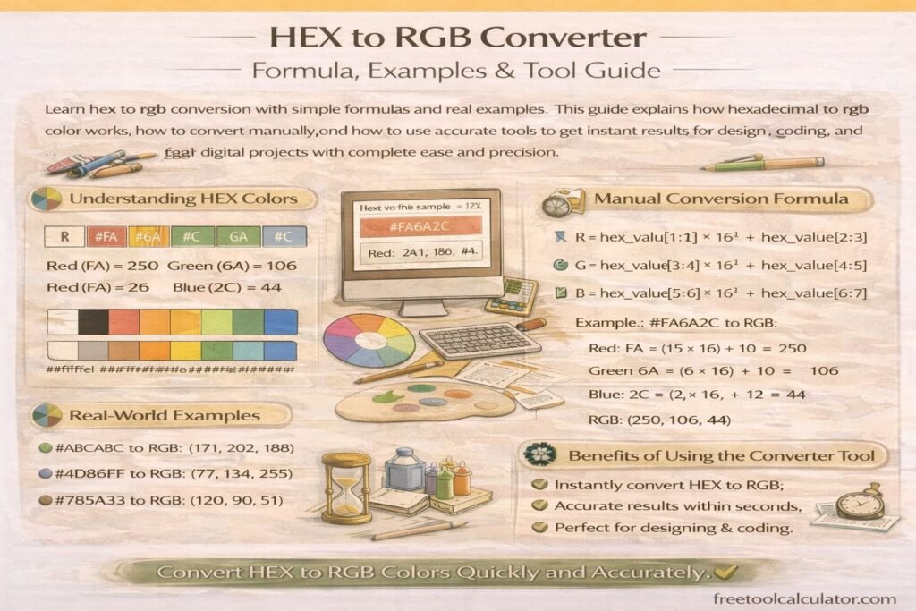 HEX to RGB Converter Formula Examples and Tool Guide