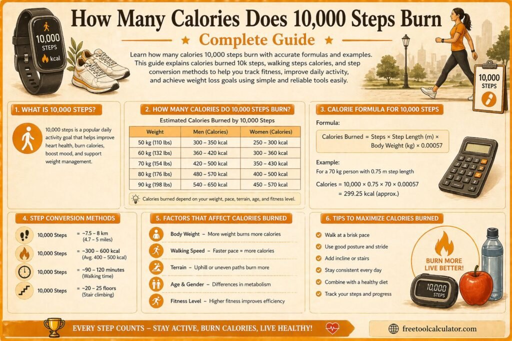 How Many Calories Does 10,000 Steps Burn Complete Guide