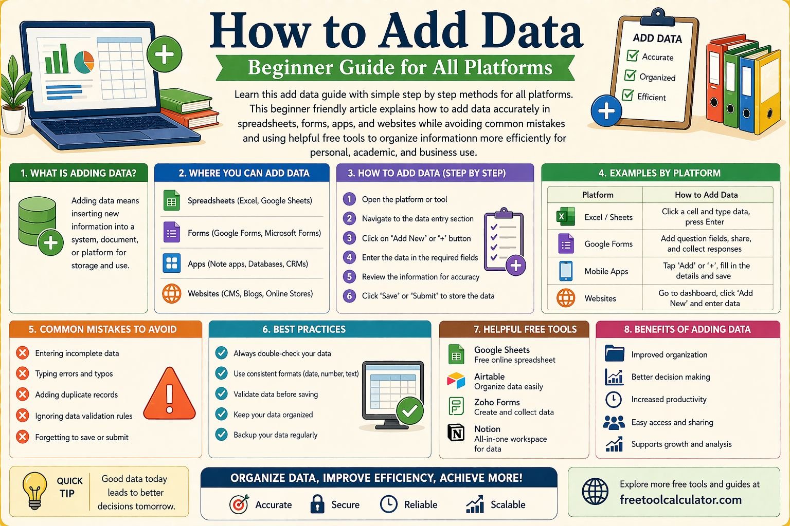 How to Add Data Beginner Guide for All Platforms