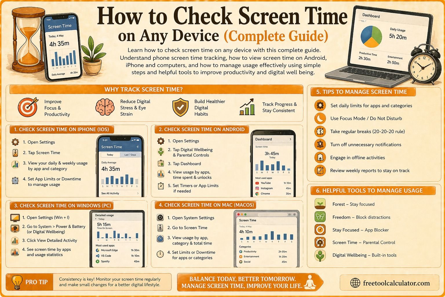 How to Check Screen Time on Any Device Complete Guide