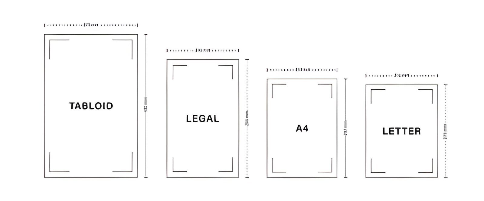 legal paper size measurement in inches and cm