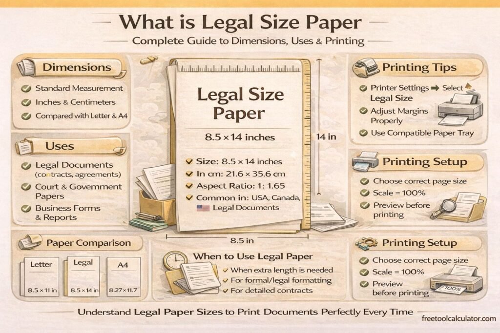What is Legal Size Paper Complete Guide to Dimensions Uses and Printing