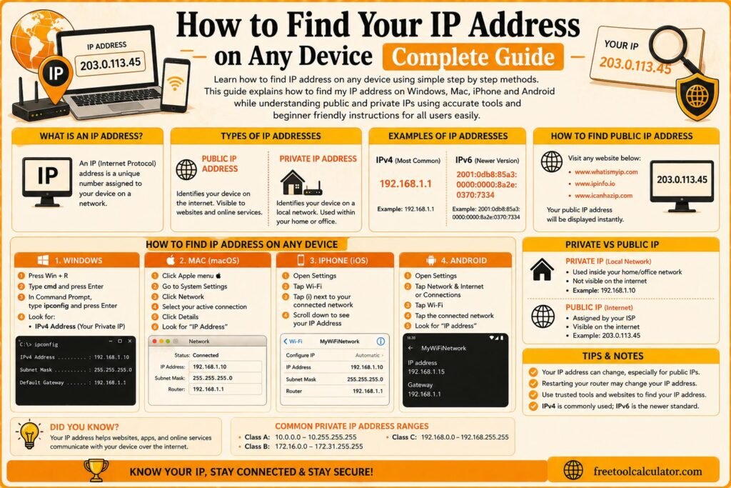 How to Find IP Address on Any Device Complete Guide