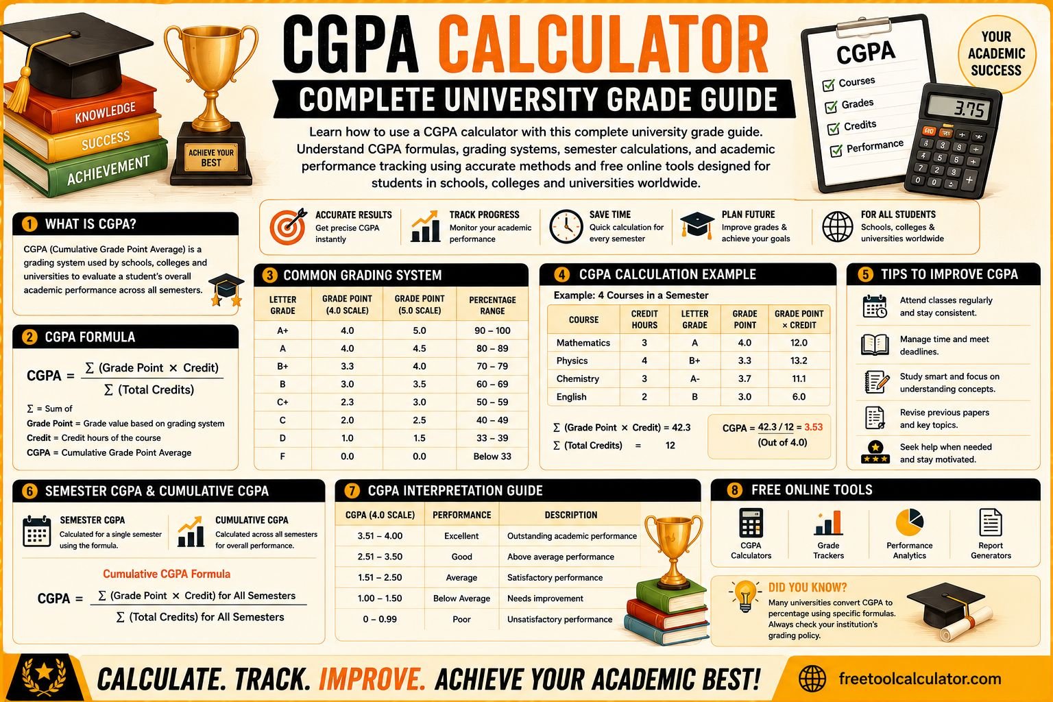 CGPA Calculator Complete University Grade Guide