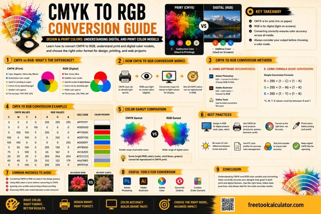 CMYK to RGB Conversion Guide (Design & Print Colors) Understanding Digital and Print Color Models
