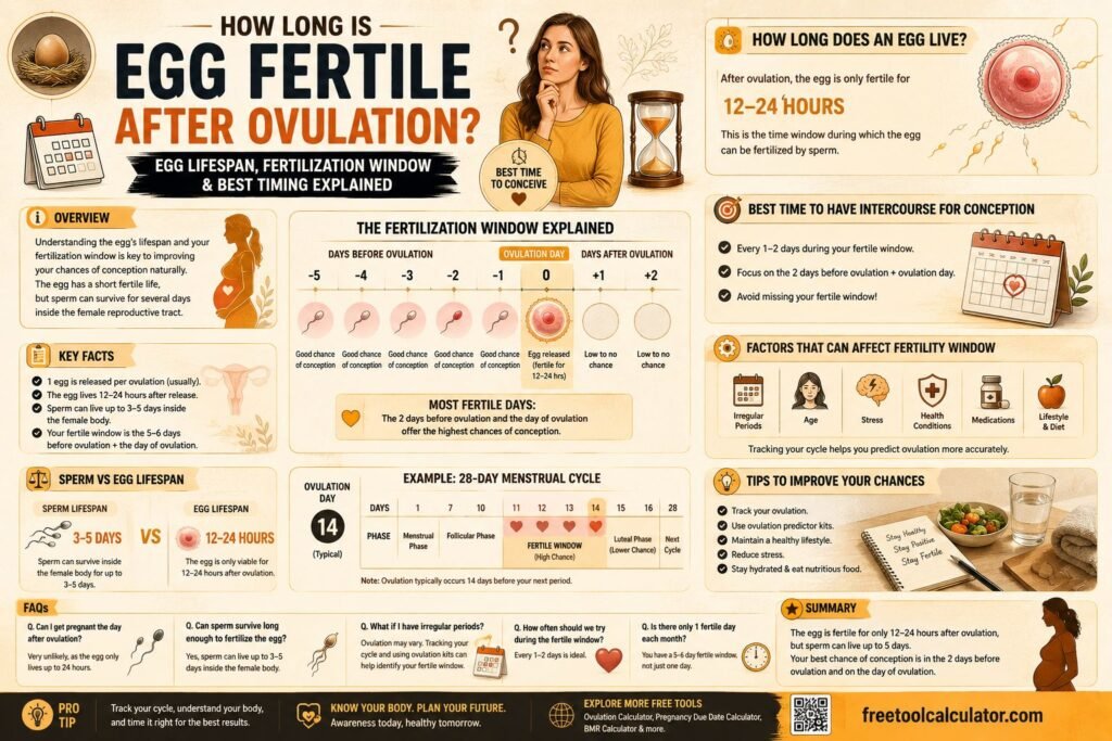 How Long Is Egg Fertile After Ovulation? Egg Lifespan, Fertilization Window & Best Timing Explained
