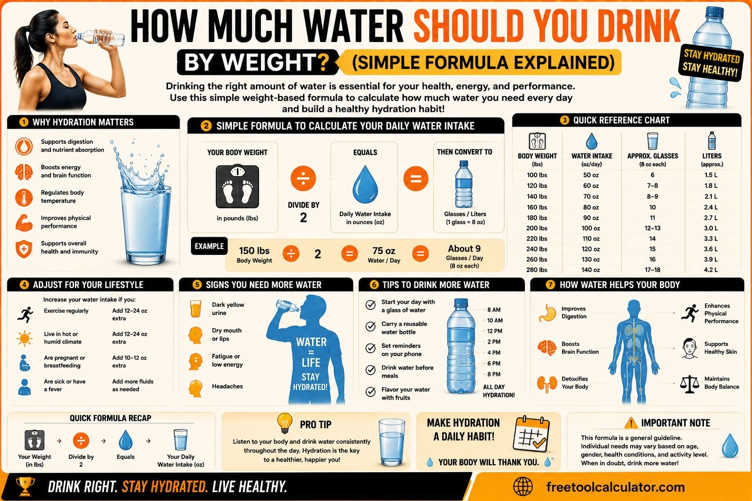 How Much Water Should You Drink by Weight