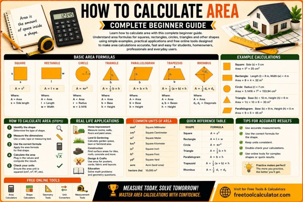How to Calculate Area Complete Beginner Guide
