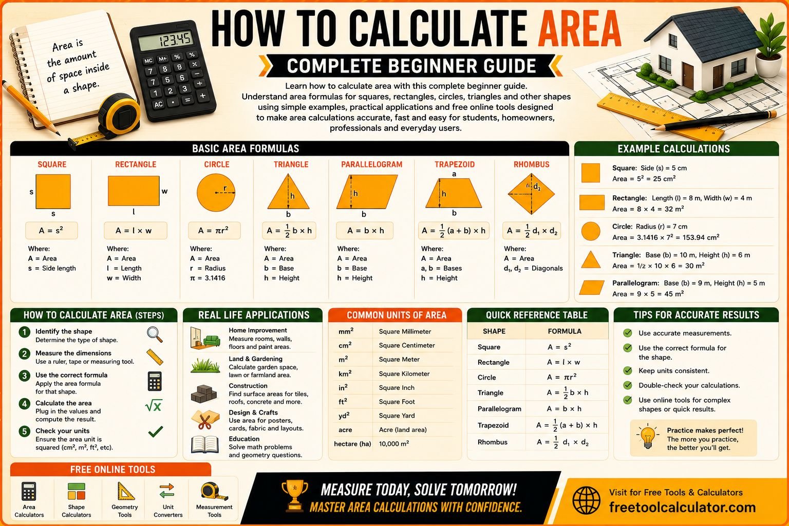 How to Calculate Area Complete Beginner Guide