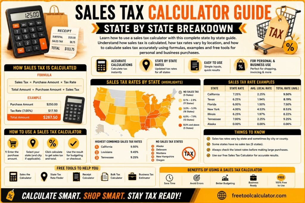 Sales Tax Calculator Guide State by State Breakdown