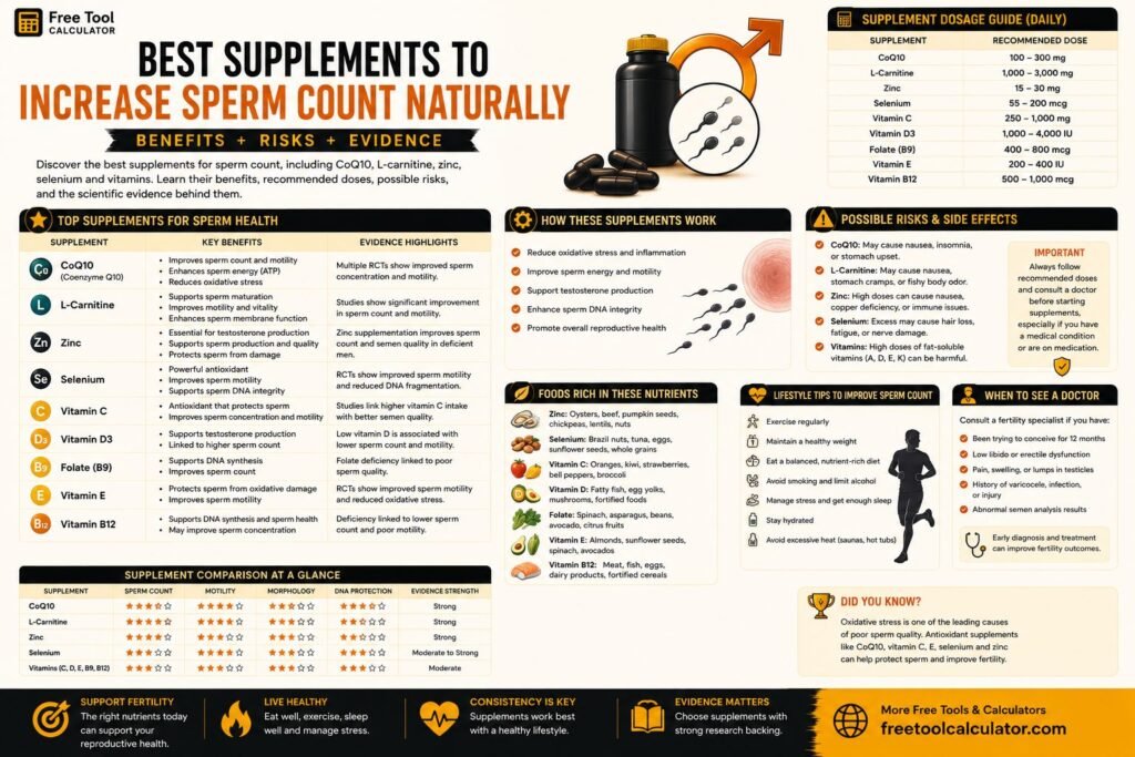 Best Supplements to Increase Sperm Count Naturally
