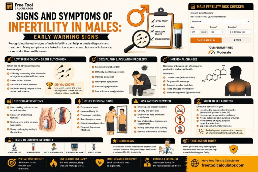 Signs and Symptoms of Infertility in Males: Early Warning Signs
