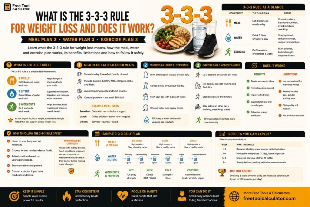 What Is the 3-3-3 Rule for Weight Loss and Does It Work