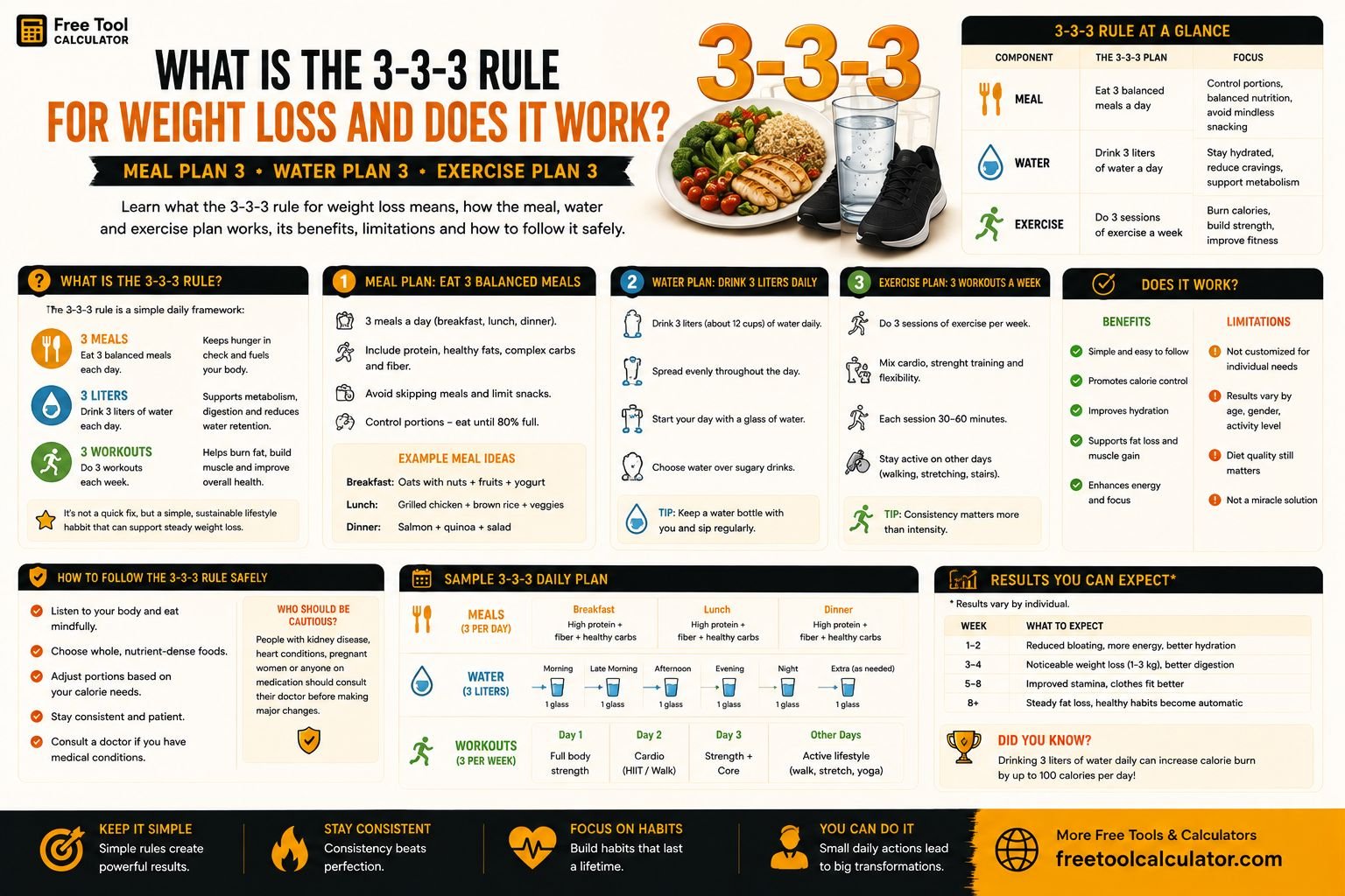 What Is the 3-3-3 Rule for Weight Loss and Does It Work