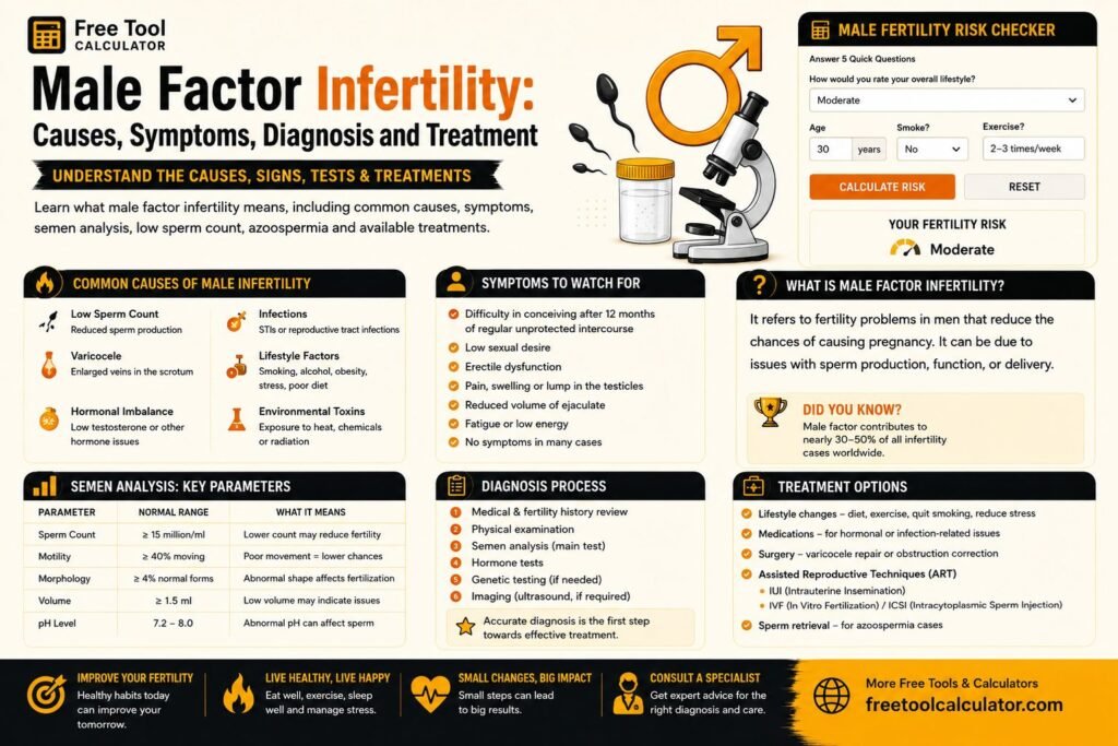 Male Factor Infertility Causes, Symptoms, Diagnosis and Treatment